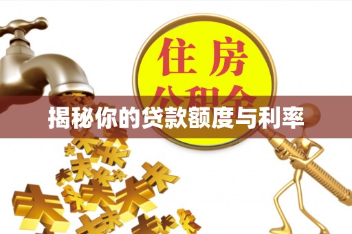 博山揭秘你的贷款额度与利率